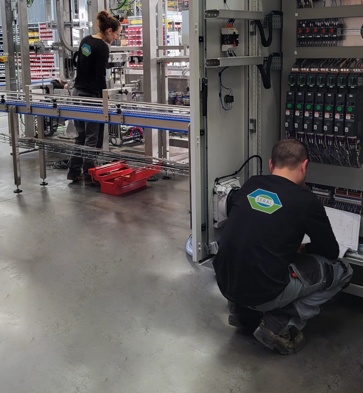 Câblage industriel sur site raccordement