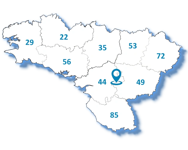 Grand Ouest 44 49 85 72 53 35 56 22 29